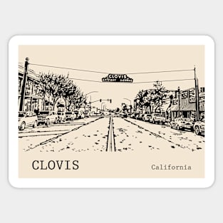 Clovis California Sticker